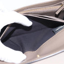 FENDI Long Wallet Leather Beige Gold Auth 148475-13