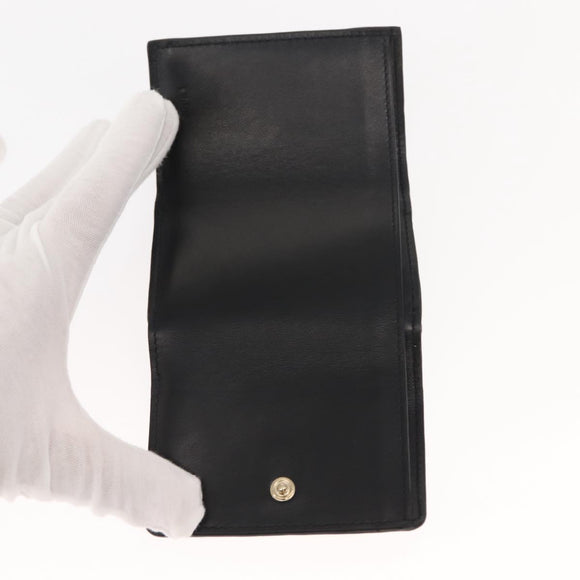 Chloe Sense Wallet Leather Black Auth 148476