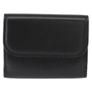 Chloe Sense Wallet Leather Black Auth 148476-2