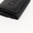 Chloe Sense Wallet Leather Black Auth 148476-7