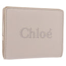Chloe Sense Wallet Leather Ivory Auth 148477-1