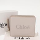 Chloe Sense Wallet Leather Ivory Auth 148477-12