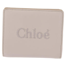 Chloe Sense Wallet Leather Ivory Auth 148477 - 0