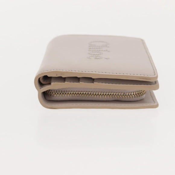 Chloe Sense Wallet Leather Ivory Auth 148477