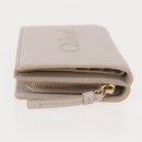 Chloe Sense Wallet Leather Ivory Auth 148477-4