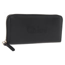 Chloe Sense Wallet Leather Black Auth 148478-1