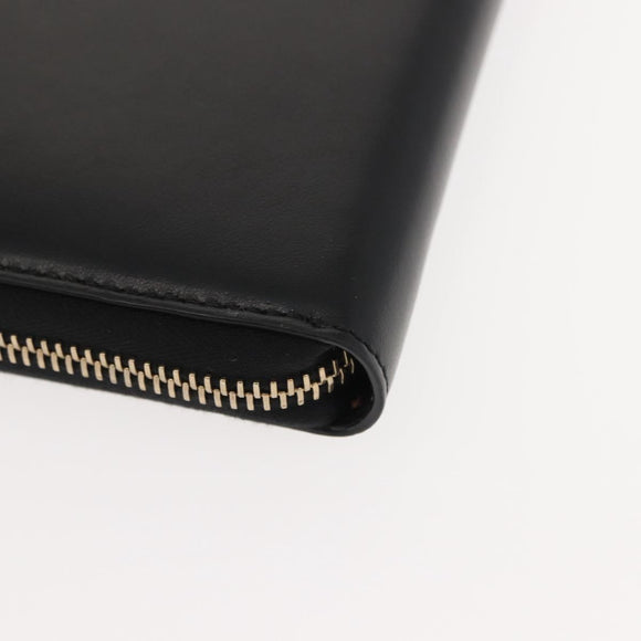 Chloe Sense Wallet Leather Black Auth 148478