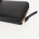 Chloe Sense Wallet Leather Black Auth 148478-11