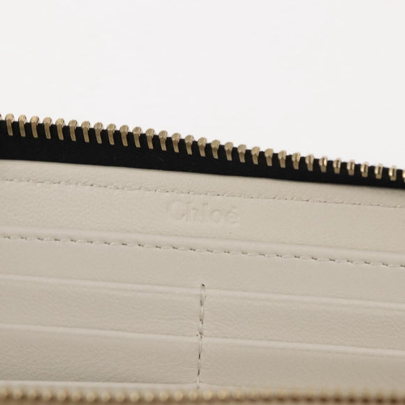 Chloe Sense Wallet Leather Black Auth 148478