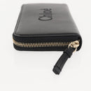 Chloe Sense Wallet Leather Black Auth 148478-5