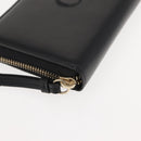 Chloe Sense Wallet Leather Black Auth 148478-8
