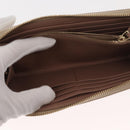 Chloe Sense Long Wallet Leather Beige Auth 148479-15