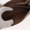 Chloe Sense Long Wallet Leather Beige Auth 148479-16