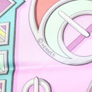 HERMES Carre 90 Scarf ""EN BOUCLES"" Silk Pink Auth 148481-13