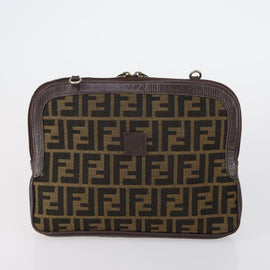 Burberrys Fendi Celine Zucca Canvas Macadam Canvas Bag Canvas 3 Set Auth 148482 - 0