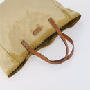 GUCCI GG Canvas Tote Bag Nylon Leather 2 Set Beige Auth 148483-13