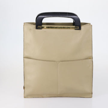 GUCCI GG Canvas Tote Bag Nylon Leather 2 Set Beige Auth 148483 - 0