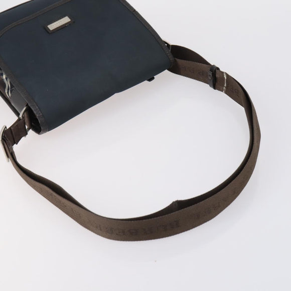 BURBERRY Nova Check Shoulder Bag Nylon Canvas 4 Set Beige Brown black Auth 148484