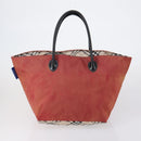 BURBERRY Nova Check Shoulder Bag Nylon Canvas 4 Set Beige Brown black Auth 148484-3