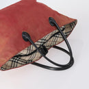 BURBERRY Nova Check Shoulder Bag Nylon Canvas 4 Set Beige Brown black Auth 148484-4
