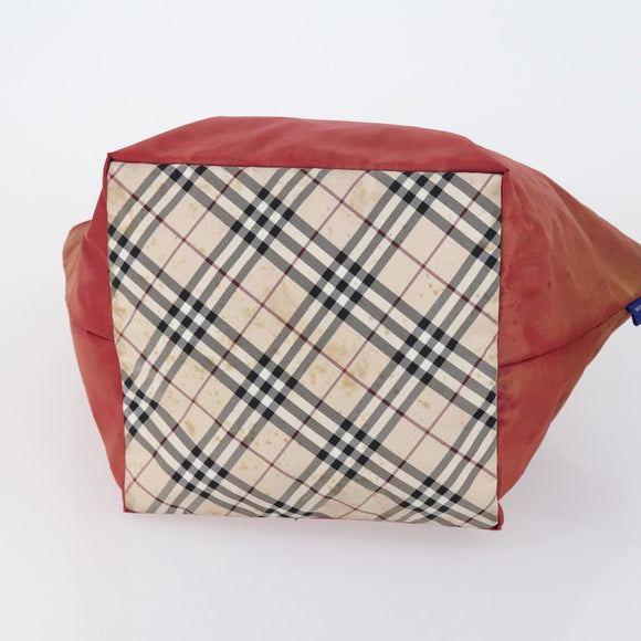 BURBERRY Nova Check Shoulder Bag Nylon Canvas 4 Set Beige Brown black Auth 148484