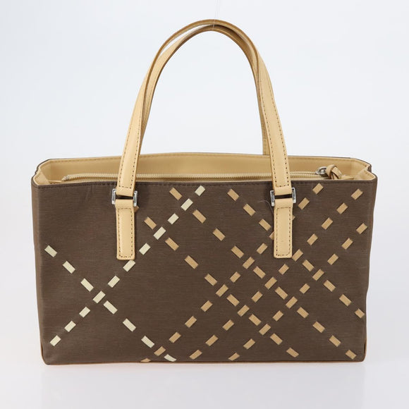 BURBERRY Nova Check Shoulder Bag Nylon Canvas 4 Set Beige Brown black Auth 148484