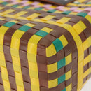 MARNI Flower Cafe Basket Hand Bag Leather Multicolor Auth 148485-11