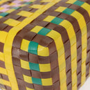 MARNI Flower Cafe Basket Hand Bag Leather Multicolor Auth 148485-12