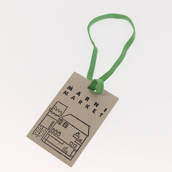 MARNI Flower Cafe Basket Hand Bag Leather Multicolor Auth 148485