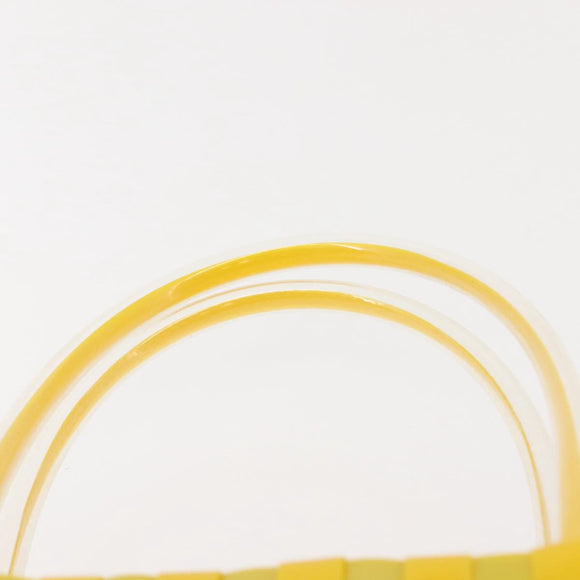 MARNI Flower Cafe Basket Hand Bag Leather Multicolor Auth 148485