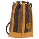 LOUIS VUITTON Eclipse Stripe LVxNIGO Randonnee Messenger Bag M45968 Auth 148521SM-1