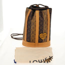 LOUIS VUITTON Eclipse Stripe LVxNIGO Randonnee Messenger Bag M45968 Auth 148521SM-12