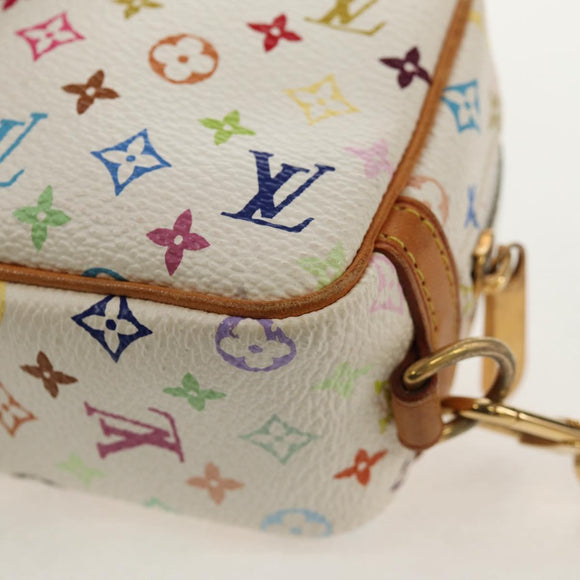 LOUIS VUITTON Monogram Multicolor Trousse Wapity Pouch White M58033 Auth 148522V