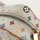 LOUIS VUITTON Monogram Multicolor Trousse Wapity Pouch White M58033 Auth 148522V-8