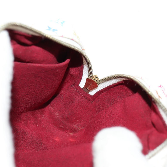 LOUIS VUITTON Monogram Multicolor Trousse Wapity Pouch White M58033 Auth 148522V