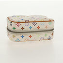LOUIS VUITTON Monogram Multicolor Trousse Wapity Pouch White M58033 Auth 148522V-5