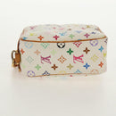 LOUIS VUITTON Monogram Multicolor Trousse Wapity Pouch White M58033 Auth 148522V-6