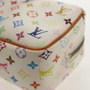 LOUIS VUITTON Monogram Multicolor Trousse Wapity Pouch White M58033 Auth 148522V-15