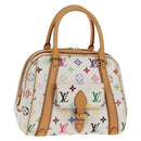 LOUIS VUITTON Monogram Multicolor Priscilla Hand Bag White M40096 Auth 148523M-1