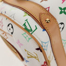 LOUIS VUITTON Monogram Multicolor Priscilla Hand Bag White M40096 Auth 148523M-9