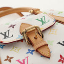 LOUIS VUITTON Monogram Multicolor Priscilla Hand Bag White M40096 Auth 148523M-17