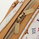 LOUIS VUITTON Monogram Multicolor Priscilla Hand Bag White M40096 Auth 148523M-20