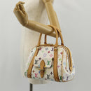 LOUIS VUITTON Monogram Multicolor Priscilla Hand Bag White M40096 Auth 148523M-26
