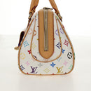 LOUIS VUITTON Monogram Multicolor Priscilla Hand Bag White M40096 Auth 148523M-3