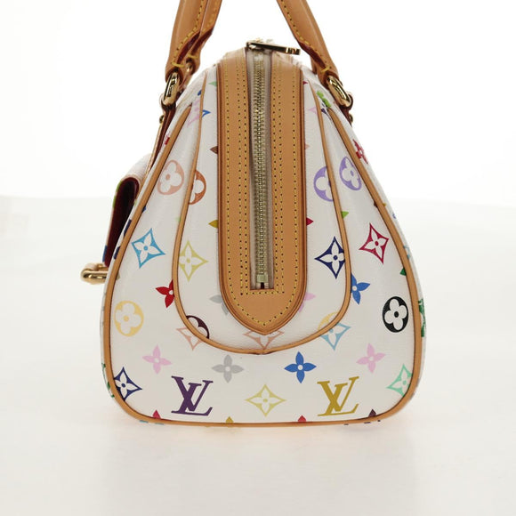 LOUIS VUITTON Monogram Multicolor Priscilla Hand Bag White M40096 Auth 148523SAM