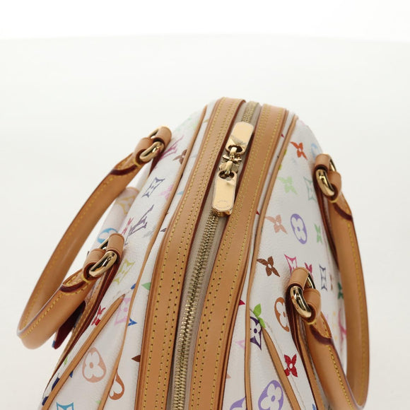 LOUIS VUITTON Monogram Multicolor Priscilla Hand Bag White M40096 Auth 148523M