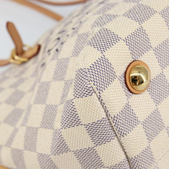 LOUIS VUITTON Damier Azur Cabas PM Tote Bag N41376 LV Auth 148525V