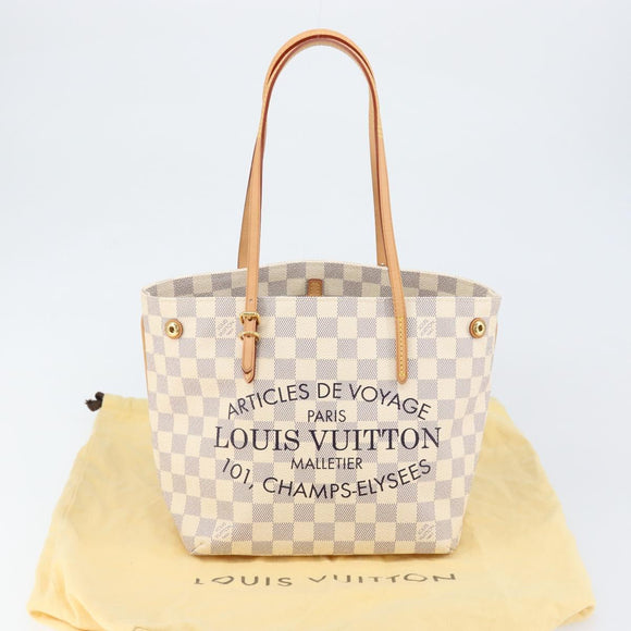 LOUIS VUITTON Damier Azur Cabas PM Tote Bag N41376 LV Auth 148525V