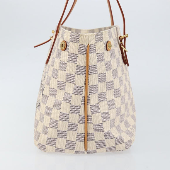 LOUIS VUITTON Damier Azur Cabas PM Tote Bag N41376 LV Auth 148525V