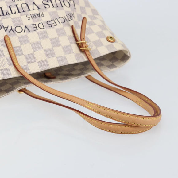 LOUIS VUITTON Damier Azur Cabas PM Tote Bag N41376 LV Auth 148525V